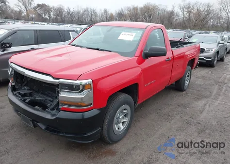 2016 Chevrolet Silverado 1500 Wt из США, поврежденный, VIN 1GCNCNEH6GZ380153